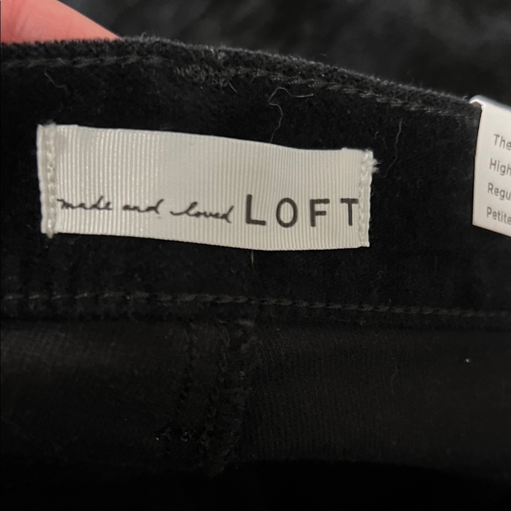 NWT Loft Velvet Slim Flare Pants Sz 27/4 - Picture 6 of 11